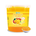 KEIFU Taiwan Mango Popping Boba 3.2kg HALAL/HACCP/ISO 22000 Certified Bubble Tea Yellow 12 Months Shelf Life Shop Use Bottle