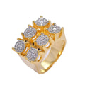 Low MOQ Wholesale Luxury Cubic Zirconiabig Big Jewelry Bling Men Hip Hop Style Rings
