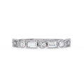 Romantic Luxury Women's 14K Gold Plated VVS2 Moissanite Diamond Engagement Ring IGI Certified