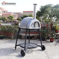 Ovendesign OEM/ODM Manufacturer 800mm Diameters 70cm Cooking Area Outdoor Wood-Fired Clay Stainless Steel Pizza Oven Refractory