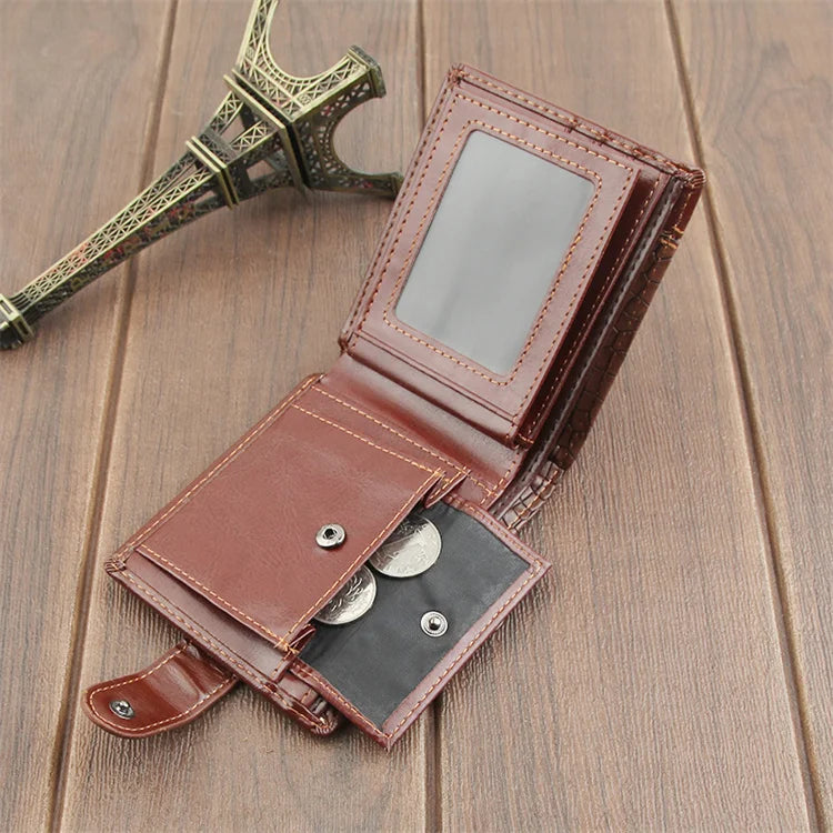 New Designer Trendy Mens Wallet Luxury Pu Billetera Carteras De Para Hombre