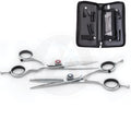 Classic Stainless Steel Shear Thinner Combo Professional Right-Handed Hair Cutting Scissors with Blunt-Sharp Blade for Men Women