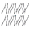 Set of 12 Pieces Multi-Function Professional Hair Extension Plier for Hair Remove Micro Rin Stainless Steel Multi Use Pliers