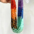 New 7 Chakra Natural Stone Small Faceted Bead  3mm 4mm Beads for DIY Jewelry Making 38cm Strand