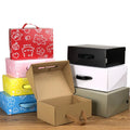 Custom Recyclable Gold Foil logo Corrugated Mailing Shipping Boxes Wholesale Cardboard Package Gift Mailer Shoe Box Packaging