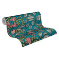 Luxury Non Woven Floral Wallpaper Rolls for Living Room & Kitchen Wash-Resistant Hotel Use 10.05x0.53m Made in Germany
