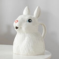 Modern Ceramic Rabbit Vase & Watering Can Handmade Eco-Friendly Multi-Functional Animal Shaped Flower Pot and Water Jug