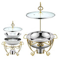 Commercial Catering Use Stainless Steel Hanging Chafing Dishes Set Wedding Party Buffet Food Warmer with Stove
