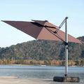 Hot Sale Umbrella Holder Rectangular Roman Solar  Power Led Umbrella Outdoor Fishing Electric Charging Umbrella White Patio