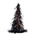 DIY Black Feather Christmas Trees for Outdoor Interior Home Office Room Winter Holiday Party Decor Item Ornament Supply