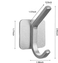 Sliver Color Adhesive Hook Magnetic Hooks Single Self Adhesive Hooks for Hanging Kitchen Office