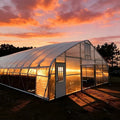 Low Cost 9x30m Green House Frame Green Plastic Film High Tunnel Greenhouses Steel Frame for Sale Single-span Film Greenhouses