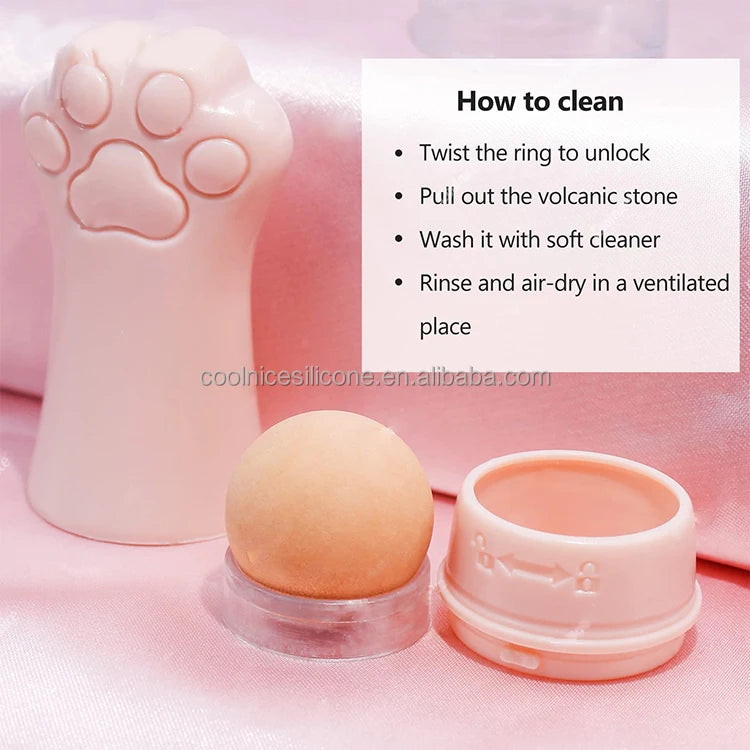 Beauty Skin Care Face Oil Removing Rolling Facial Cleaning Natural Volcanic Stone Oil Absorbing Roller