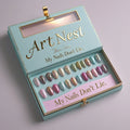 Luxury Recyclable Nail Packaging Folders with Embossing & Matt Lamination