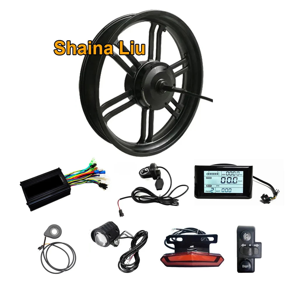 48V 52V 750W 1000W 20x4.0 20 Inch Fat Tire Ebike Electric Snowbike Bicycle Bike Geared Hub Motor Conversion Kit