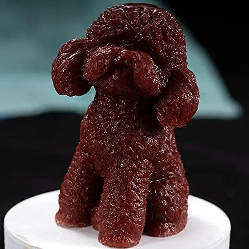3D Bichon Frise Dog Candle Mold Animal Poodle Soap Mold Silicone  Chocolate Candy Fudge Mold Cake Decorating Tool