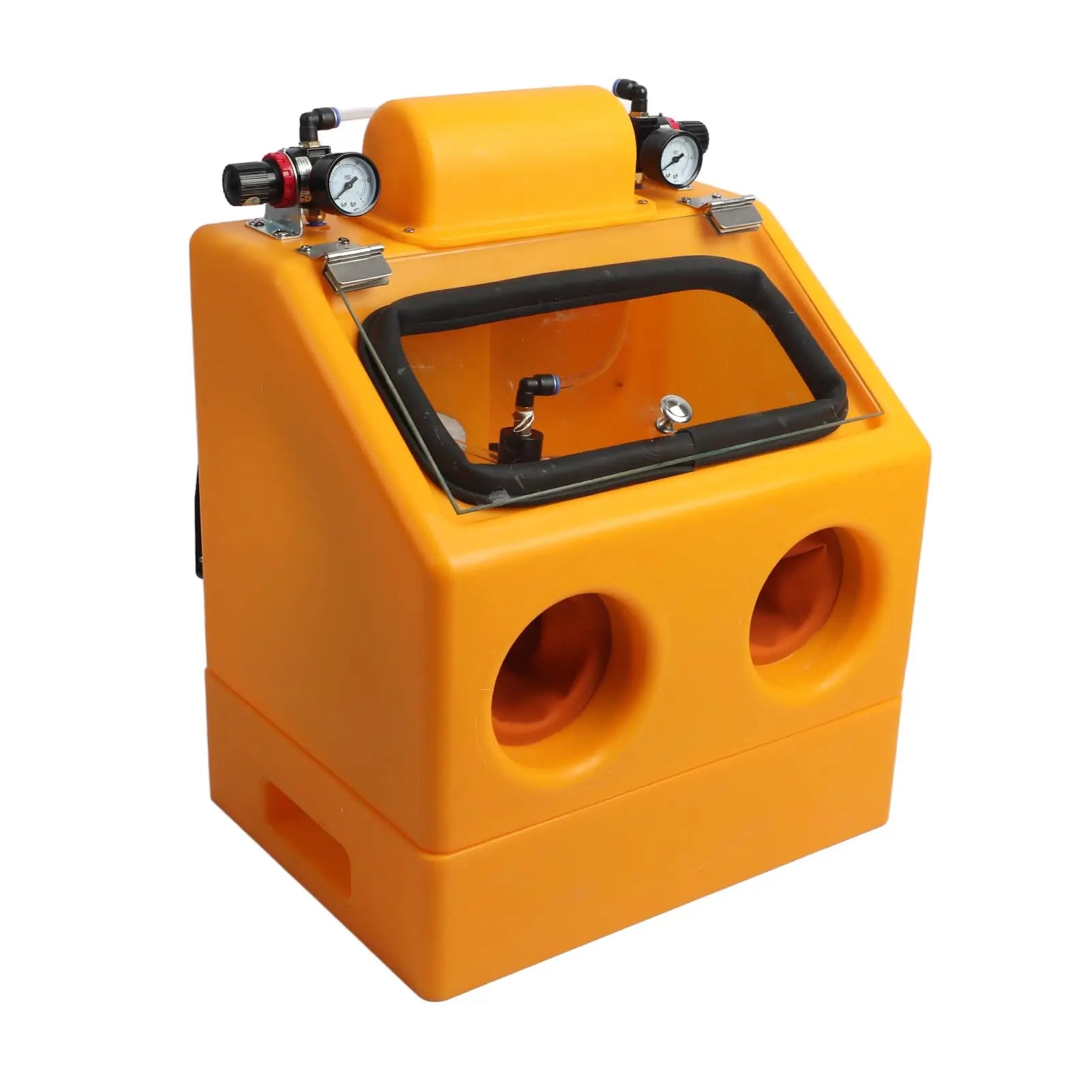 Boasta Double Table Manusal Sandblasting Machine Spreader Wet and Dry Ice Water Dustless Dental Gold Jewelry Making Equipment
