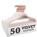 High-grade Rose Gold Velvet Hanger Seamless Plastic Non-slip Flocking Hanger