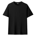 OEM custom logo embroidery printed design 180g round neck T-shirt for men and women solid color loose and comfortable t shirt