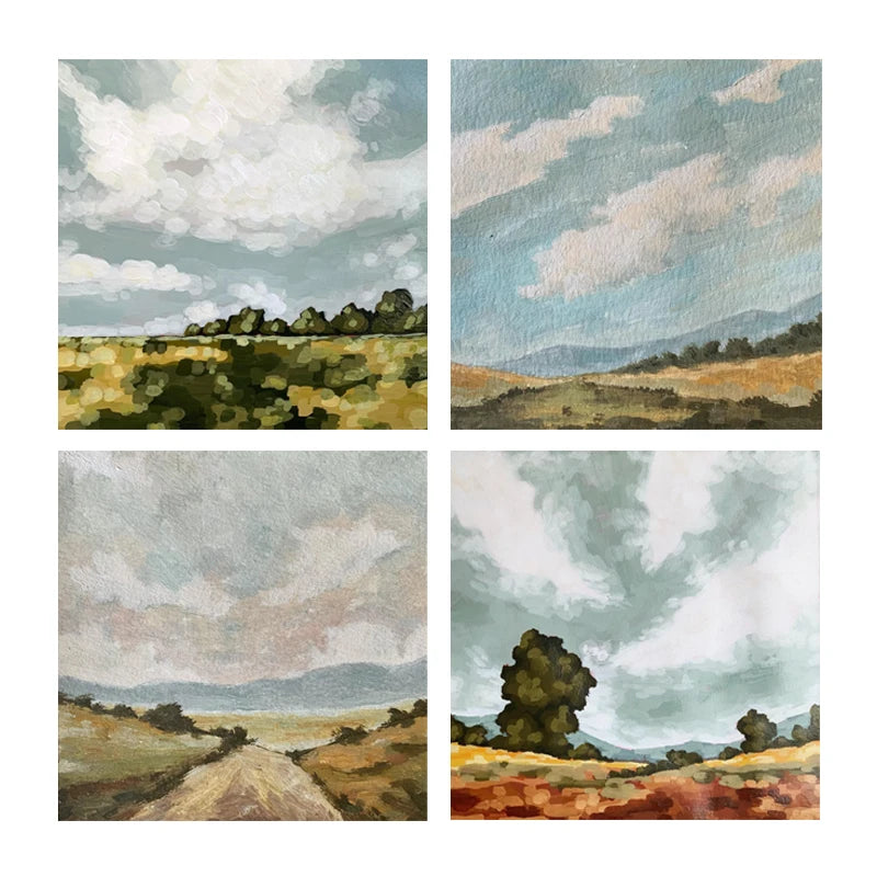 Country Painting Wall Hotel Hall Decor Oil Painting Print on Canvas Printing  Landscape