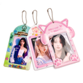 Lobey Kpop Full Color PVC Keychain Vinyl Cover Photocard Holder with High Visibility Print 10x15cm 0.5mm Thick