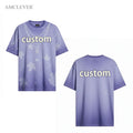Burnout Rhinestone Custom T-shirt 285Grams Heavyweight Cotton Summer American Retro Breathable Crew Neck Premium Men Tee