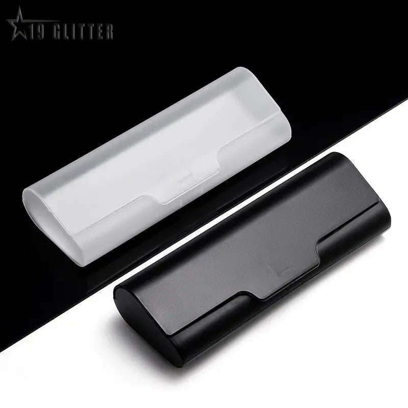 Wholesale Plastic Glasses Storage Box Portable Sunglasses Protector Cases Transparent Grey Black Eyeglasses Case