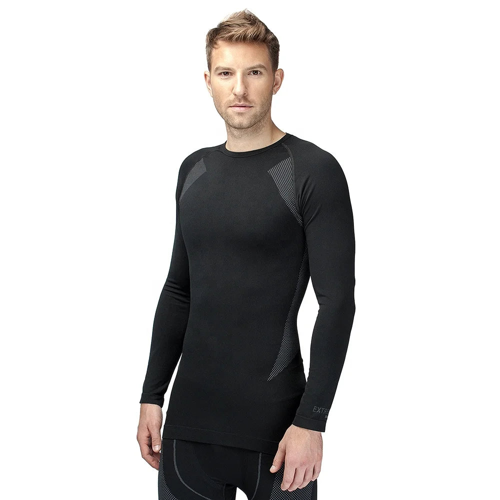Seamless Long Sleeve Thermal Flexible Sweatshirt for Men