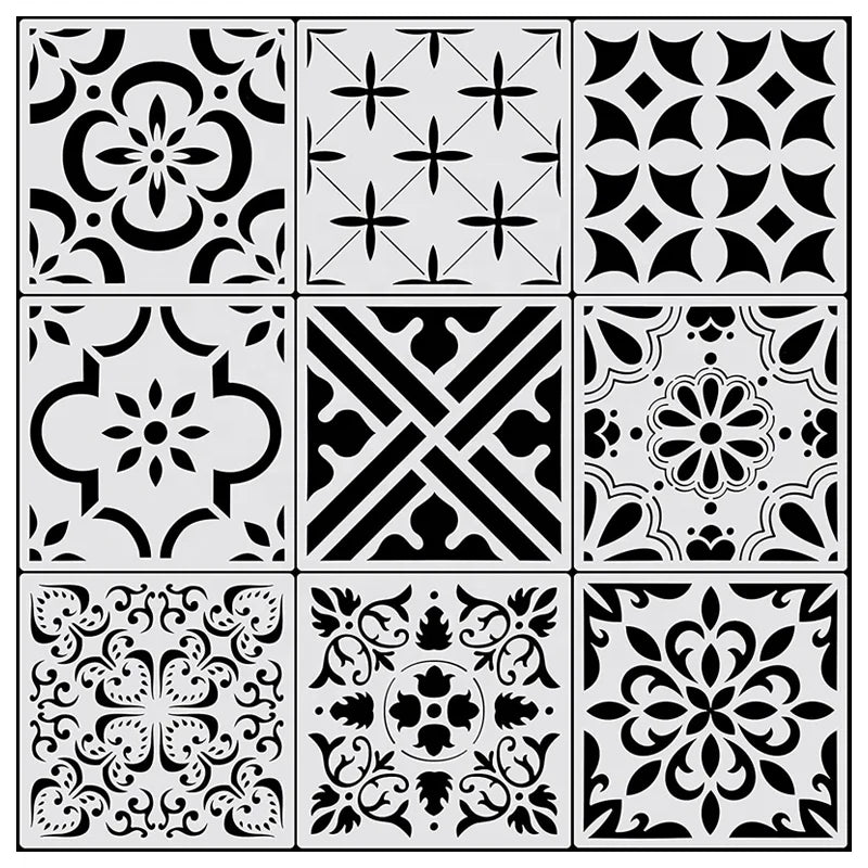 Simple Style Large Tile Stencils for Painting Walls Concrete Floor Stencils Drawing Pattern Templates