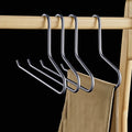 In Stock Black Aluminum Alloy Pants Hangers Extra Large Size with Silver & Gold Color for Clothing Storage in Bathroom