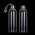 Custom 2025High Borosilicate Natural Leak Proof Stainless Steel Lid Reusable Glass Water Bottle With Silicone Sleeve