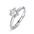 Custom 925 Sterling Silver 1 Carat Moissanite Jewellery Eternity Engagement Wedding Ring Jewelry Women