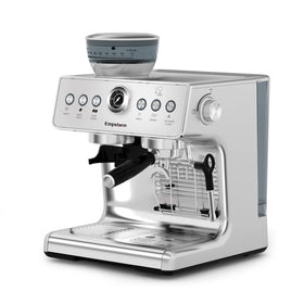 21M Heavy-Duty Electric Espresso Coffee Maker 20 Bar Pressure Pump Stainless Steel Brew System Adjustable Settings for Household