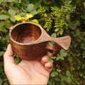 Hand Carved Classic Wooden Kuksa Coffee Mug Cup Eco-Friendly Leak Proof Finland Inspired Design Tea Travel CRAFT ZONE EXPORT MegaBDM