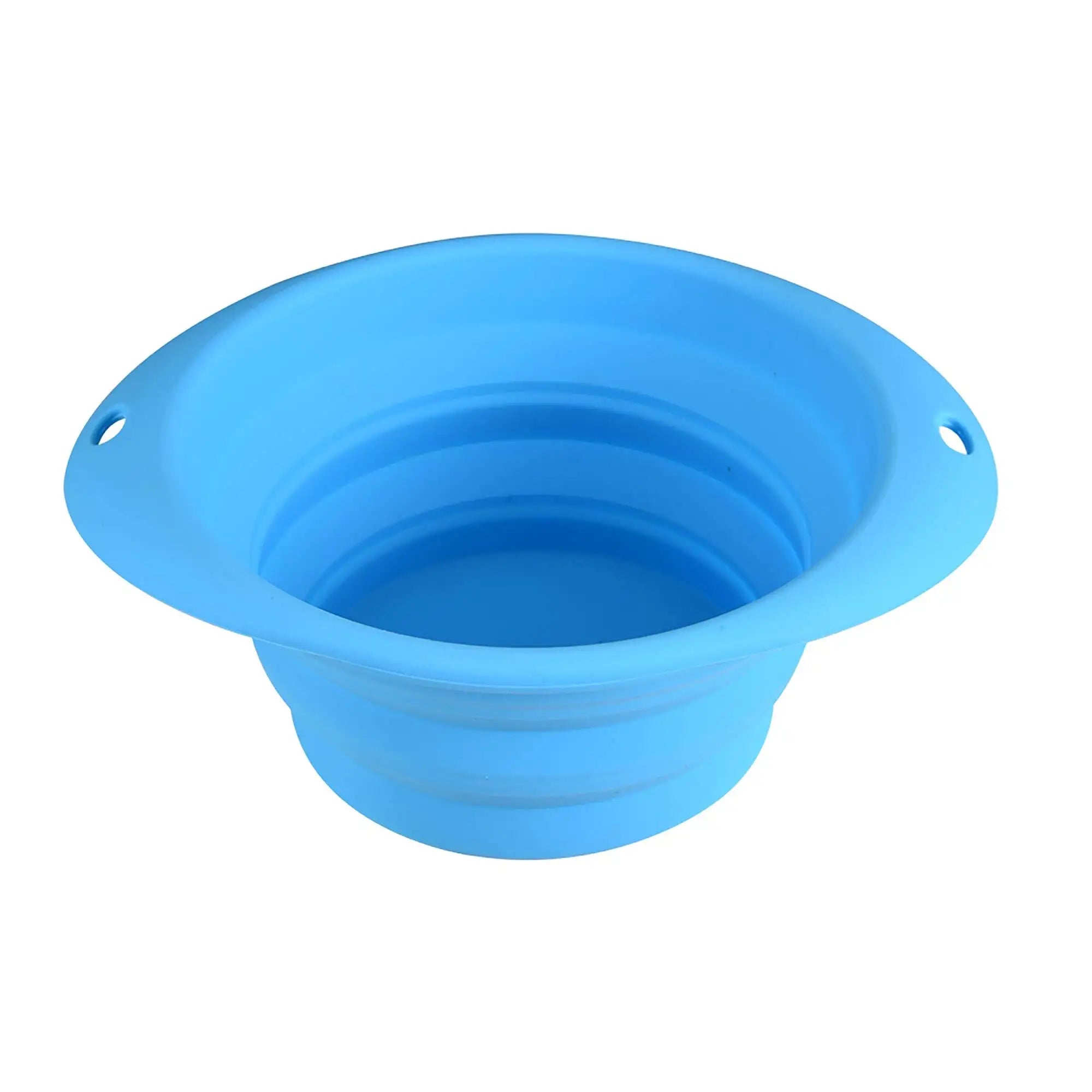 Hearts&Homies Round Collapsible Silicone Bowl 18x15x7.7 cm Blue