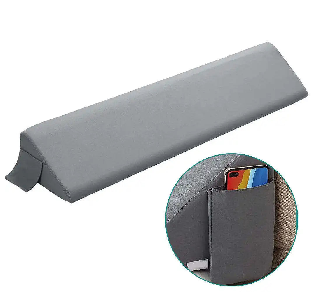 Orthopedic Adjustable Side Sleeper Bed Wedge Pillow Knitted  Memory Foam Massage Headboard Wedge Pillow Long Backrest