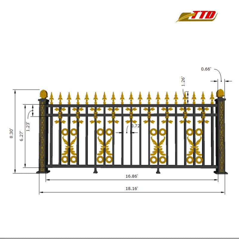 Keep Your Land Safe Heavy Duty Steel Farming Fences 6 Feet Height Powder Coated Eco-Friendly for All Types Terrain Vietnam