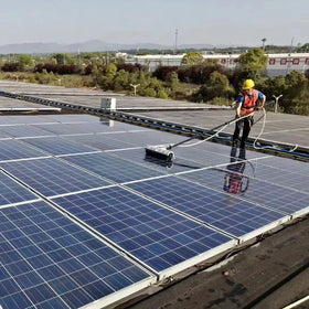 SMARAAD Solar Panel Cleaning Roller Brush 3m 5m 7m Length Solar Panel Cleaning Brush Complete Solar Panel Cleaning Machine