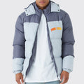 Designer Men's Winter Hooded Breathable 75% Down Puffer Bubble Design Full Zip Thick Jacket