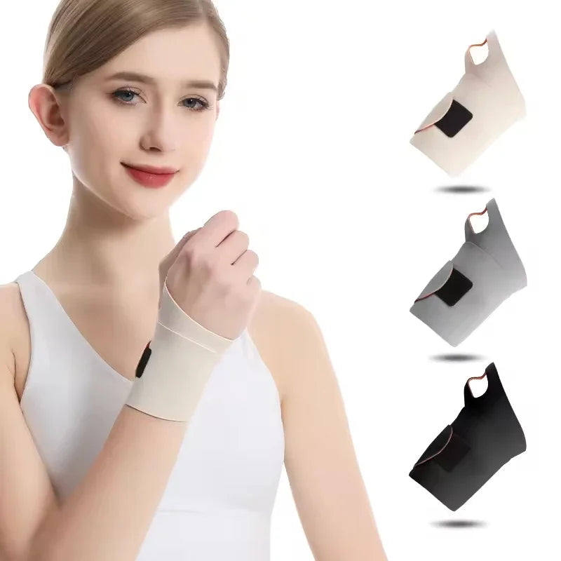 Melenlt Adjustable Thin Wrist Support WrapsBreathable Hand and Thumb Brace for Gym and Sports