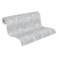 Made in Germany - Wallpaper rolls Banana Leaf Grey - Non Woven Vinyl - Modern Wallpaper Leaves for Walls - 1005 x 053 m