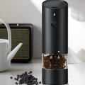 Wholesale Travel Plastic USB Mill Parts Wood Black Automatic Rechargeable Electric Salt Pepper Grinder