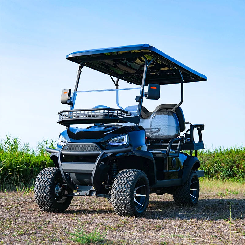 Rainbow Customized Street Legal Electric Golf Cart Golf Buggy 4 Seater 48V Battery Lithium-ion Electric Golf Carts
