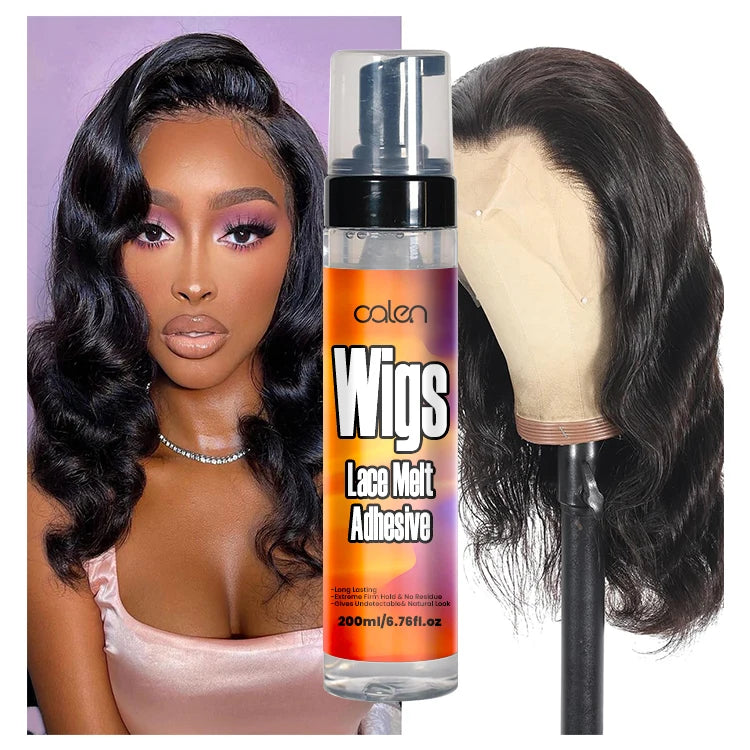 Customs Logo Shine Strengthens Wig Mousse 250ml Melting Foam Secure Hold Melting Mousse