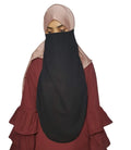 Wholesale Best Quality Single Layer Breathable Lightweight Quick Dry Korean Wool Chiffon Customizable Elasticated Half Muslim
