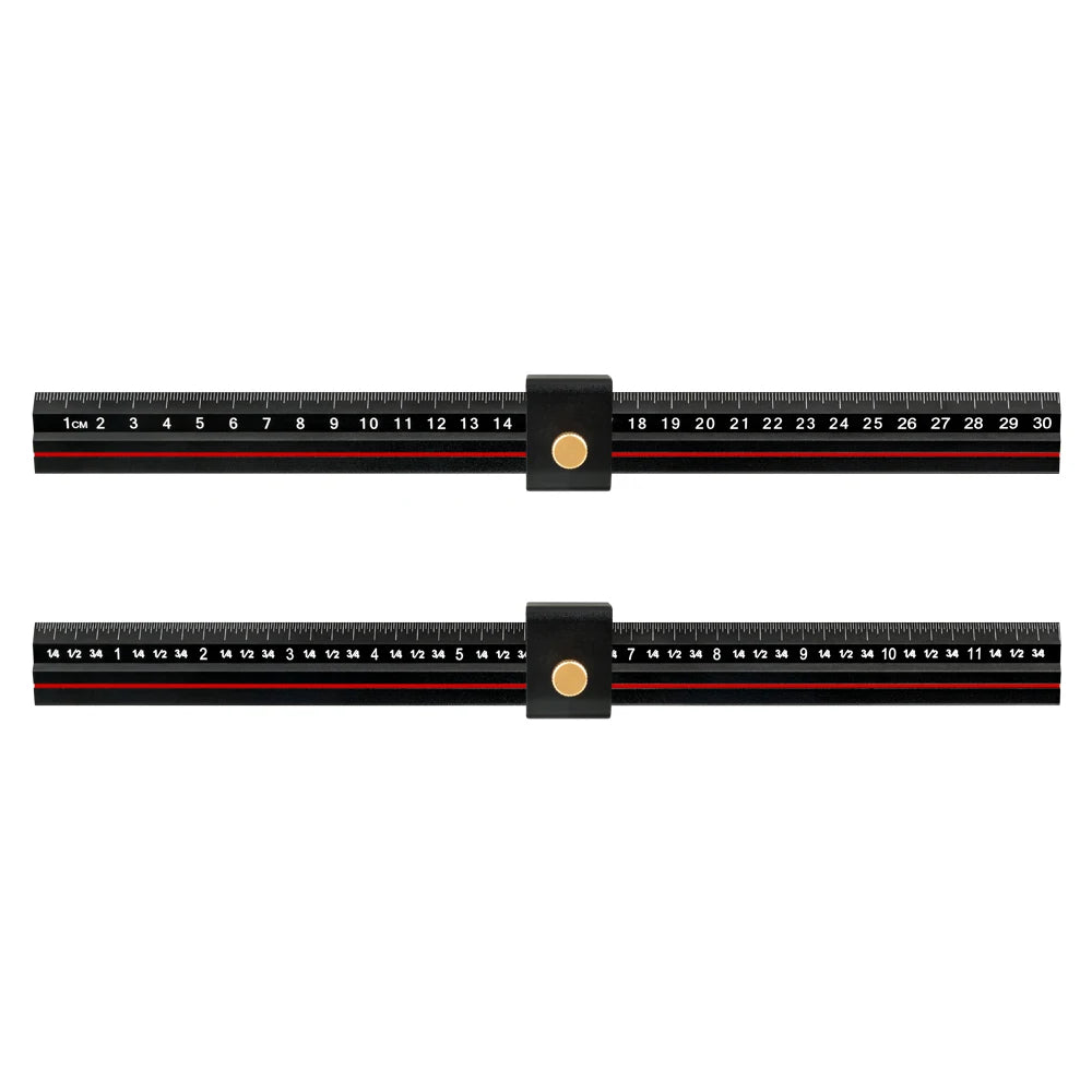 Precision Aluminum Alloy T-Type Pocket Ruler Industrial DIY Tool Square T Track Marking Measuring OEM Customizable Inch Metric