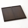 Wooden Serving Tray with Handles for Dinners Parties Tea Bar Table Breakfast Snack Kitchen Food Tray and Platters Tray