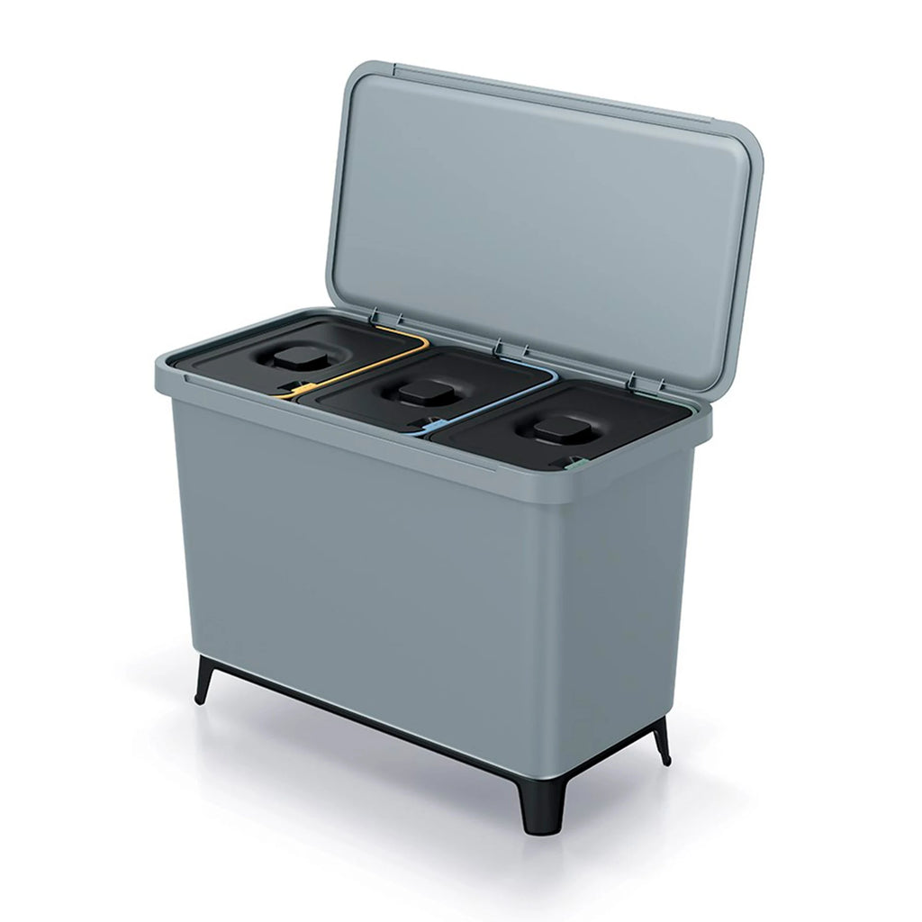 KEDEN 3x10L Recycling Sorting System Grey
