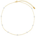 Fashion Jewelry Manufacturers 925 Sterling Silver 18k Gold Plated Multi Pearl Choker Necklace for Women