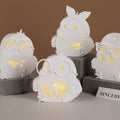 Gypsum Cement Chicken Easter Egg Silicone Mold DIY Bird with Glasses Hollow Easter Egg Lamp Mold Home Decoration